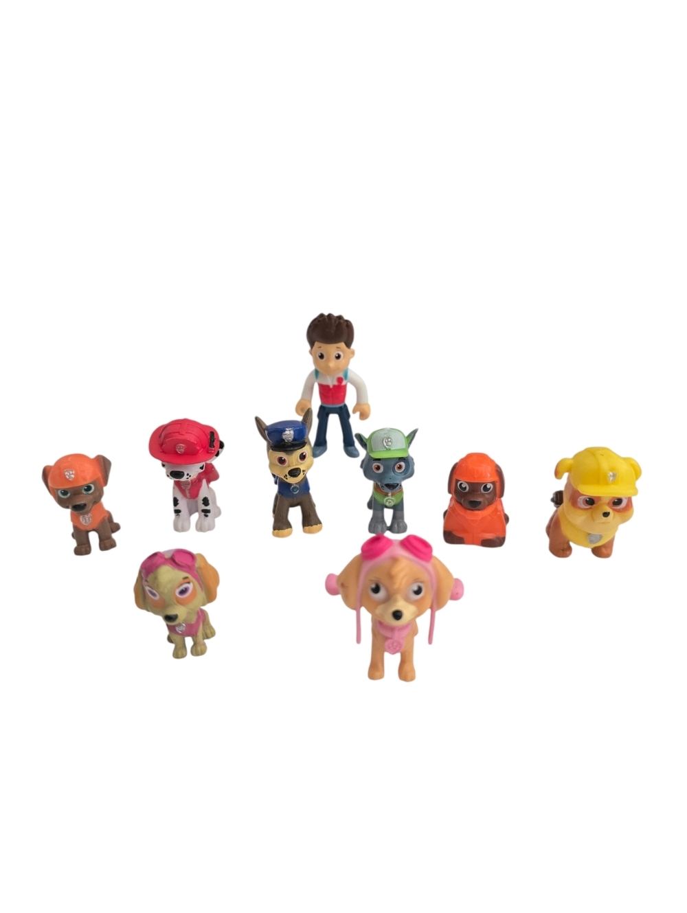 PAW Patrol Mini Figures Set Ryder + 8 Pups Small Toys 1–2.5”